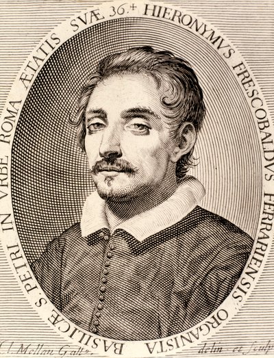 Porträtt av Girolamo Frescobaldi (etsning) av Claude Mellan