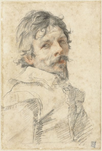 Självporträtt, ca. 1640. av Claude Mellan