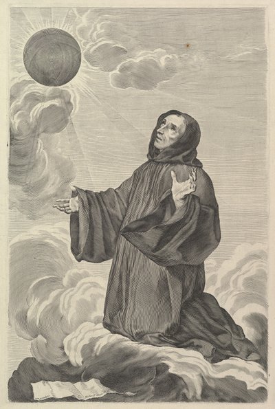 Sankt Benedictus i extas av Claude Mellan