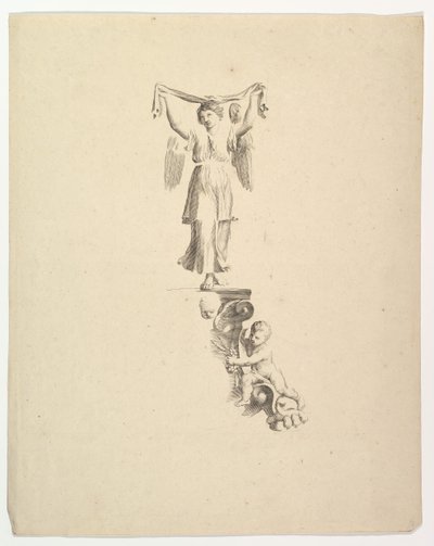 Staty av en ängel. av Claude Mellan