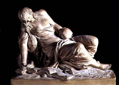 Den ångerfulla Magdalen (terrakotta) av Claude Michel Clodion