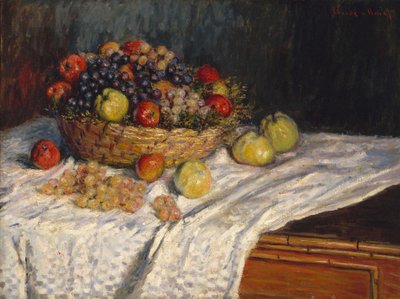 Äpplen och vindruvor av Claude Monet