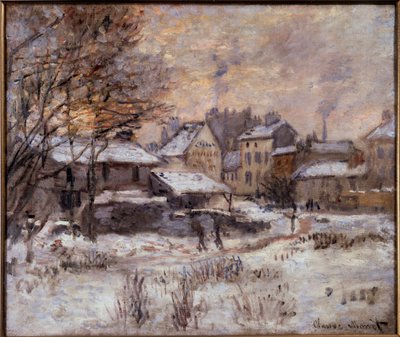 Argenteuil under snön av Claude Monet