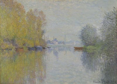 Höst på Seine, Argenteuil av Claude Monet