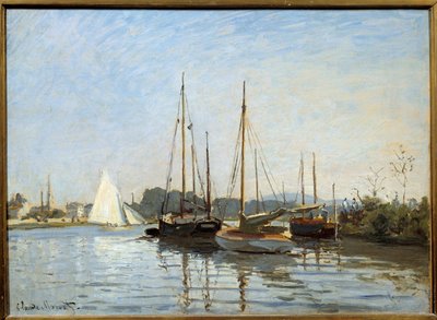 Fritidsbåtar vid Argenteuil Målning av Claude Monet (1840-1926) 1873 Sön. 0,49x0,65 m Paris, Musee d