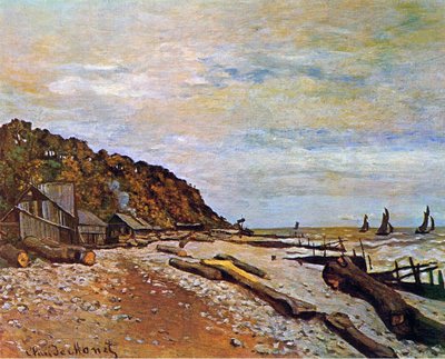 Båtvarv nära Honfleur, 1864 av Claude Monet