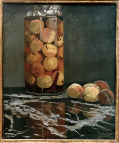 Burk persikor av Claude Monet
