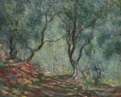 Olivlund i Moreno-trädgården, 1884 av Claude Monet