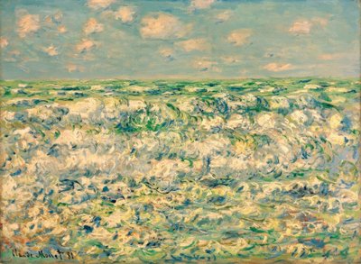 Brytande vågor av Claude Monet
