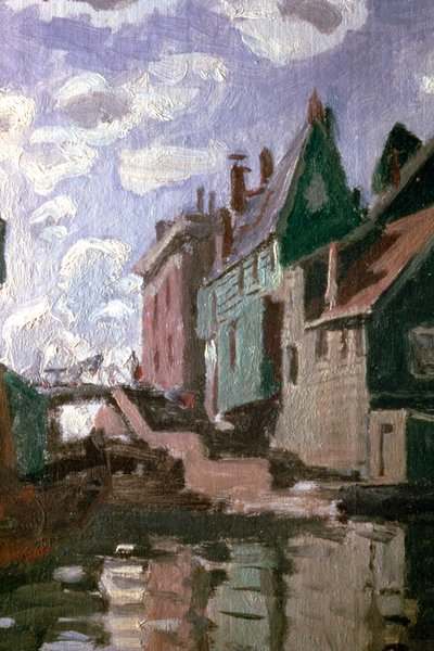 Kanalen vid Zaandam, detalj, 1871 av Claude Monet