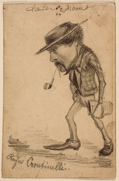 Karikatyr av Henri Cassinelli ("Rufus Croutinelli") av Claude Monet