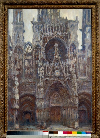 Cathedrale de Rouen, portalen, brun harmoni Målning av Claude Monet (1840-1926) 1892 Sön. 1,07x0,73 m Paris, musee d
