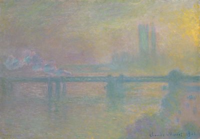 Charing Cross Bridge, London av Claude Monet