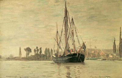 Chassemarée för ankare (Rouen) av Claude Monet