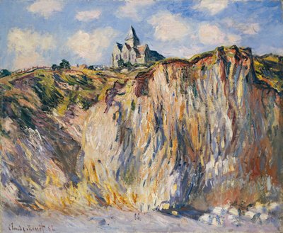 Kyrka i Varengeville, Morgon, 1882 av Claude Monet