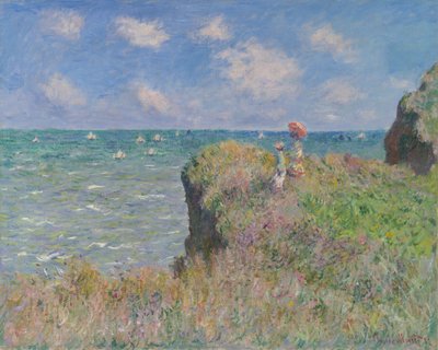 Cliff Walk vid Pourville av Claude Monet