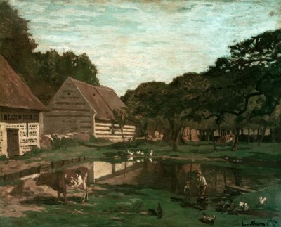 Gårdsgård i Normandie av Claude Monet