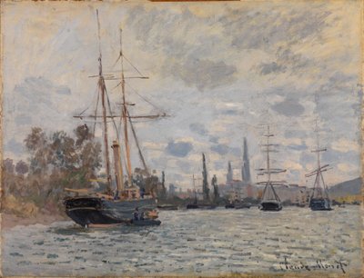 Seinen vid Rouen av Claude Monet