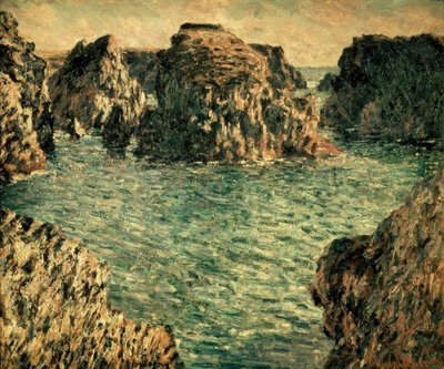 Ingång till Port-Goulphar, Belle-Ile av Claude Monet