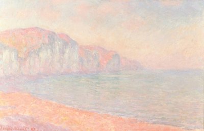 Pourvilles klippor, på morgonen av Claude Monet