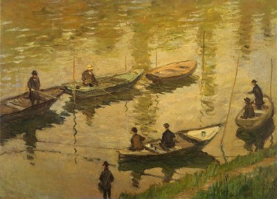 Fiskare på Seine av Claude Monet