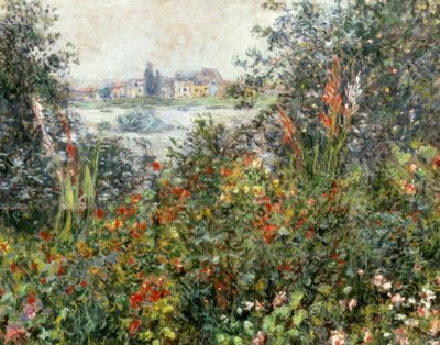 Blommor i Vétheuil av Claude Monet