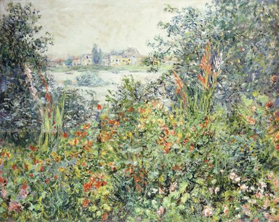 Blommor vid Vetheuil; Fleurs a Vetheuil, 1881 av Claude Monet