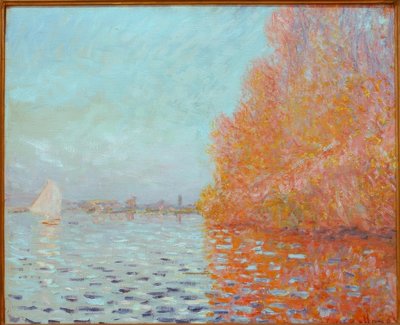 Flodlandskap, höst av Claude Monet
