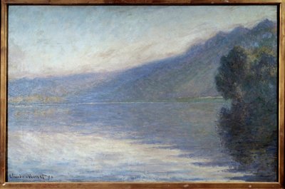 Dimma på Seine vid Port Villiez Målning av Claude Monet (1840-1926) 1894 Sön. 0,66x1,05 m Rouen, Museum of Fine Arts - Mist on the Seine at Port Villiez. Målning av Claude Monet (1840-1926) av Claude Monet