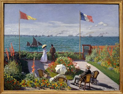 Trädgård på Sainte Address av Claude Monet