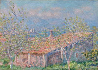 Trädgårdsmästarhuset i Antibes, 1888. av Claude Monet