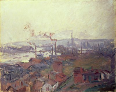 Allmän utsikt över Rouen från St. Catherine