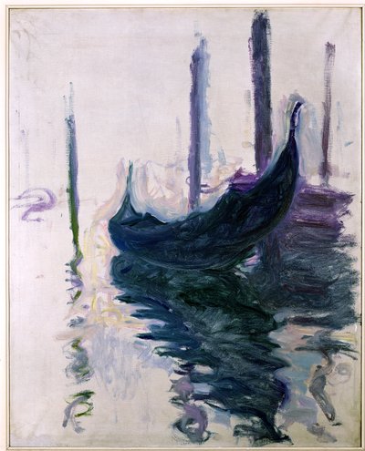Gondoler i Venedig, 1908 av Claude Monet