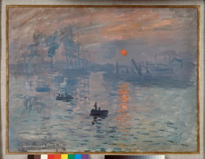 Tryck, uppgående sol av Claude Monet