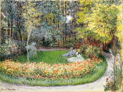 I trädgården, 1875 av Claude Monet