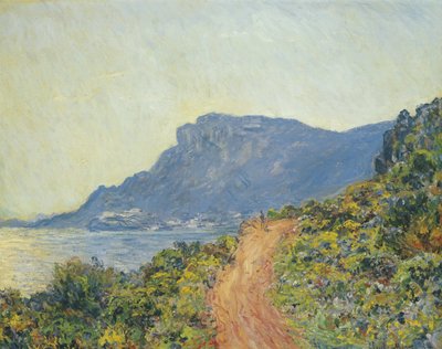 La Corniche nära Monaco av Claude Monet