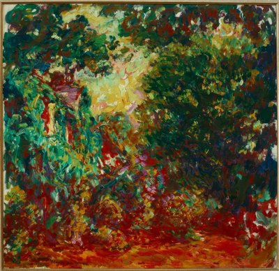 Konstnärens hus sett från rosenträdgården (Das Haus de av Claude Monet