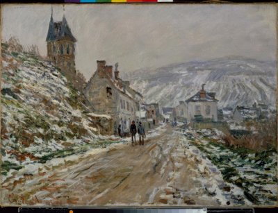 Vägen till Vétheuil, vinter av Claude Monet