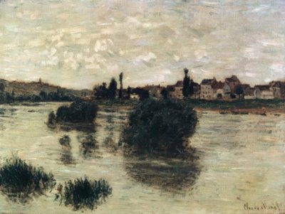 Seinen vid Lavacourt av Claude Monet