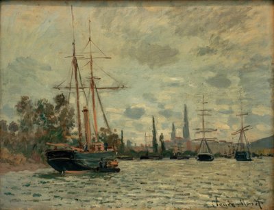 La Seine à Rouen (Seine i Rouen) av Claude Monet