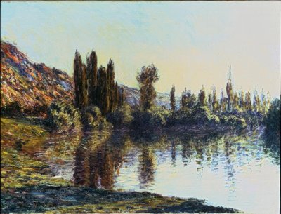Seinen vid Vétheuil av Claude Monet