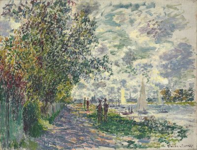 Banken av Petit-Gennevilliers, 1875 av Claude Monet