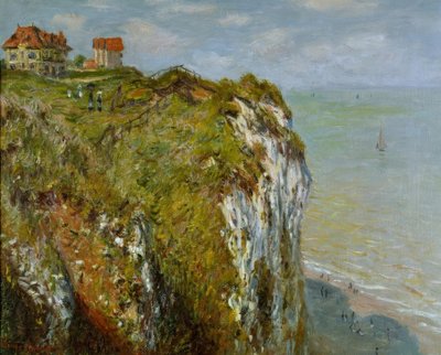 Klippan vid Dieppe av Claude Monet