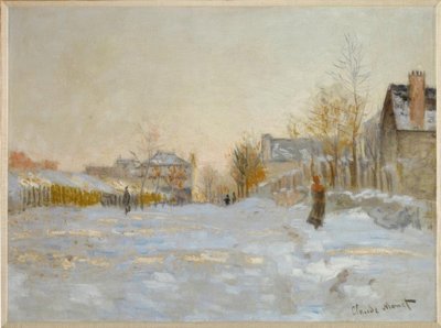 Snö i Argenteuil av Claude Monet