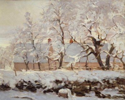 La pie (skatan) av Claude Monet