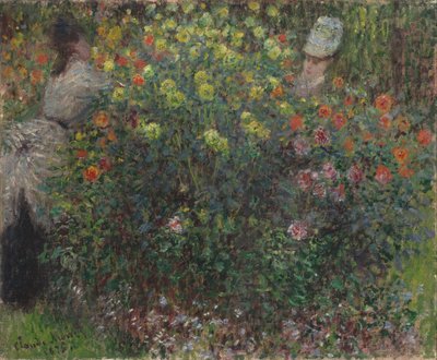 Kvinnor bland blommor av Claude Monet