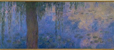 Näckrosdammen med vide, Le Matin aus pilar av Claude Monet