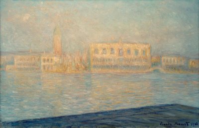 Hertigpalatset sett från Saint-Georges Majeur av Claude Monet