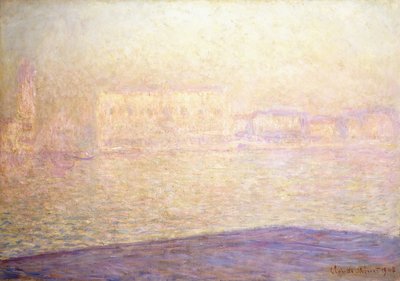 Hertigpalatset sett från Saint-Georges Majeur, 1908 av Claude Monet