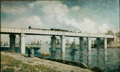 Järnvägsbron vid Argenteuil av Claude Monet